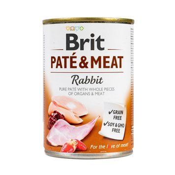 Brit Pate & Meat Dog с кроликом (400г) 8595602557455 фото