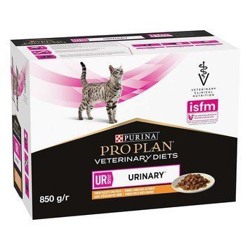 Purina Pro Plan Veterinary Diets UR St/Ox &mdash; Urinary Feline Шматочки в підливі з куркою для котів, 10х85 г 8445290093592 фото