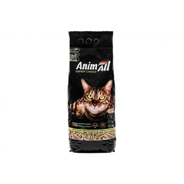 Наполнитель AnimAll древесный для кошек 5,3 кг 111232 фото