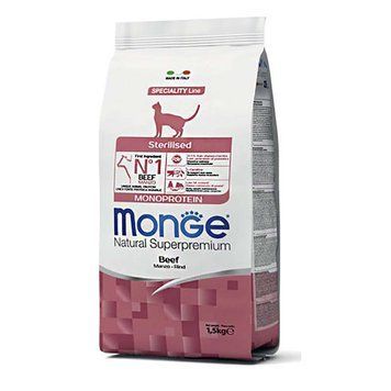 Monge Monoprotein Sterilised Cat Beef &ndash; Сухий монопротеїновий корм із яловичиною для стерилізованих котів та кішок 1,5кг 70005524 фото