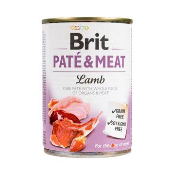 Brit Pate & Meat Dog с ягненком (400г) 8595602557431 фото