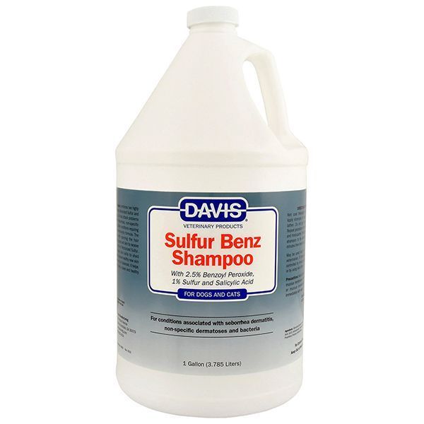 Davis Sulfur Benz Shampoo &ndash; шампунь Дэвис для собак и кошек с заболеваниями кожи, 355мл SBS12 фото
