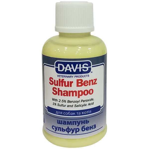 Davis Sulfur Benz Shampoo &ndash; шампунь Дэвис для собак и кошек с заболеваниями кожи, 355мл SBS12 фото