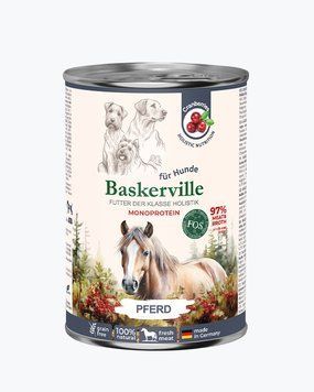 Baskerville Monoprotein Конина для собак, 400г 1004208 фото