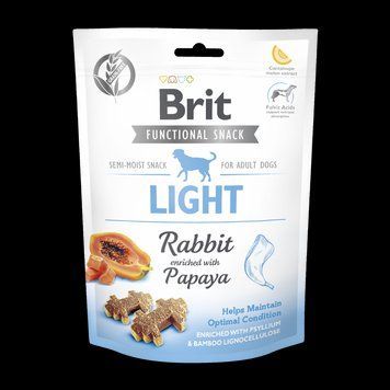 Функціональні ласощі Brit Care Light для собак, з кроликом та папаєю, 150 г 8595602539956 фото