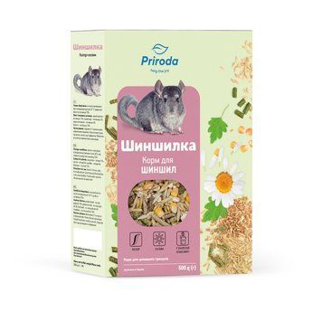 Корм Природа &laquo;Шиншилка. Колор + ензим&raquo; для шиншил, 500 г 4823082410774 фото
