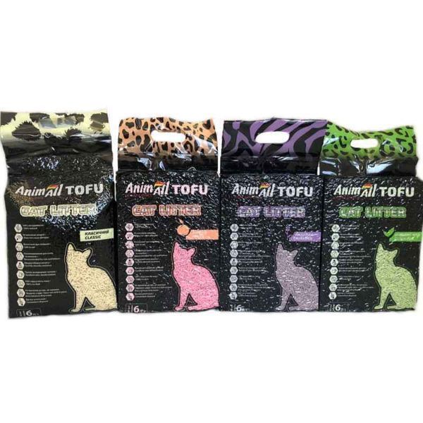 AnimAll Tofu Наполнитель соевый, с ароматом персика (6л) 67002 фото