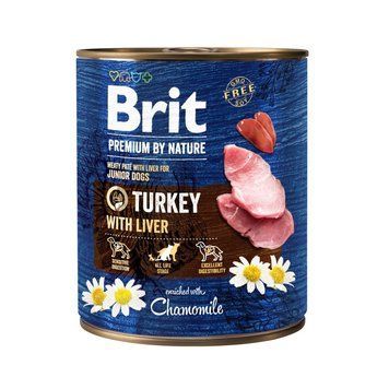 Brit Premium by Nature для собак, индюшатина с печенью, 800 г 8595602561810 фото