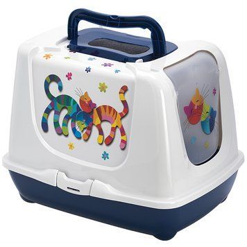Moderna Trendy Cat Friends Forever МОДЕРНА ДРУЗЬЯ НАВЕКИ закрытый туалет для котов, черничный C235331FF фото