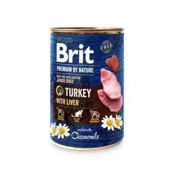 Brit Premium by Nature с индейкой и печенью для щенков 800г 8595602561803 фото