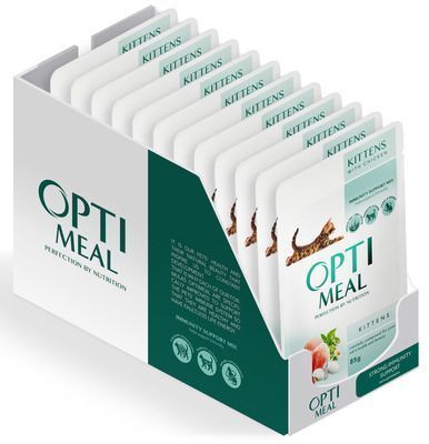 Optimeal Шматочки з куркою для кошенят 4820083905452 фото
