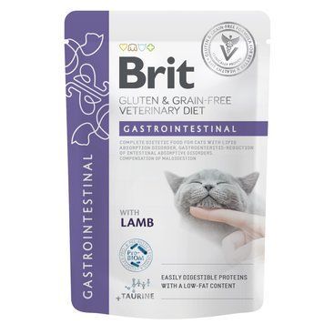 Brit GF VD Gastrointestinal для котів з ягням, 85 г 8595602566686 фото
