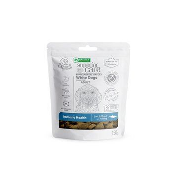 Беззернові ласощі з оселедцем для дорослих собак усіх порід Nature's Protection Superior Care White Dogs Immune Health, 150г KIKNPSC47654 фото