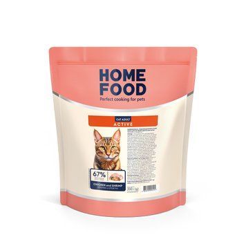 Home Food с креветками и курицей для активных кошек, 200г 3138012 фото