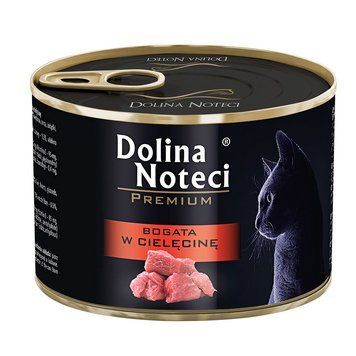 Dolina Noteci Premium для кошек, мясные кусочки в соусе с телятиной,185 г DN 185 (770) фото