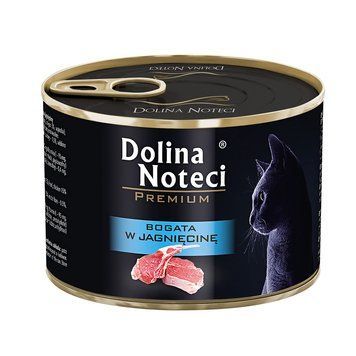 Dolina Noteci Premium для кошек, мясные кусочки в соусе с ягнятиной,185 г DN 185 (800) фото