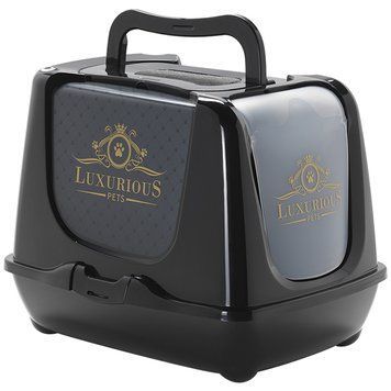 Moderna Trendy Cat Luxurious МОДЕРНА ЛАКШЕРИЗ закрытый туалет для котов , Чорний см., 50х39,1х38,9 см см. C235015AA фото