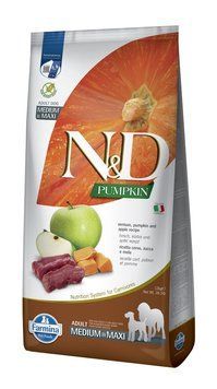 Farmina N&D Grain Free PUMPKIN DOG VENISON & APPLE ADULT MEDIUM & MAXI з олениною та яблуком 12кг 190288 фото