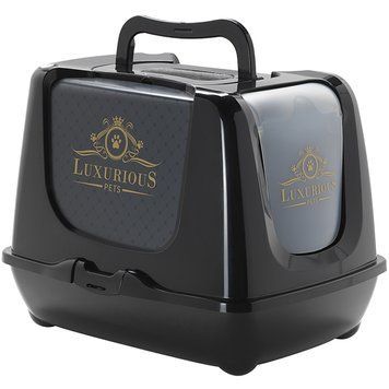 Moderna Trendy Cat Luxurious МОДЕРНА ЛАКШЕРИЗ закрытый туалет для котов , Чорний см., 57,3х44,4х43,8 см см. C245015AA фото