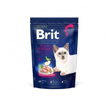 Brit Premium by Nature Cat Sterilized Chicken з куркою для дорослих стерилізованих котів 1,5кг 8595602553150 фото