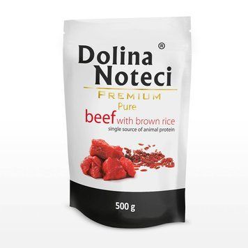 Dolina Noteci Premium Pure для аллергиков собак с говядиной и корич. рисом, 500 г DN 800 (601) фото